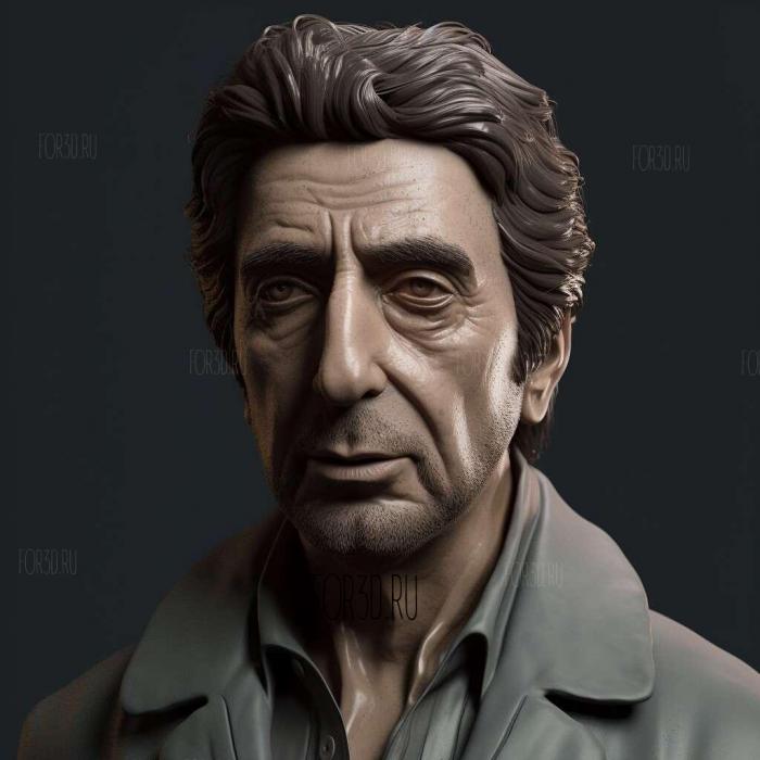 Al Pacino 1 stl model for CNC